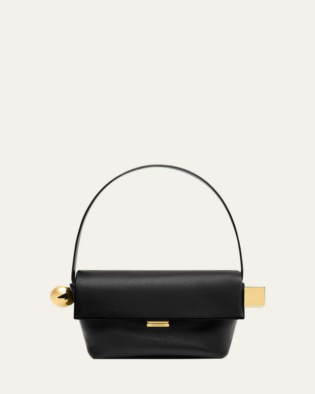 Le Rond Carre Leather Shoulder Bag